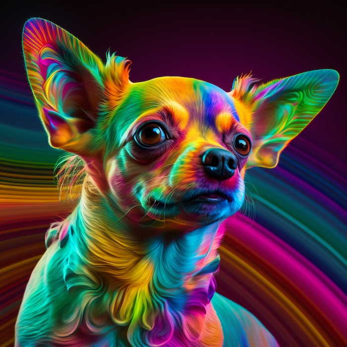 Psychedelic Chihuahuas image 1