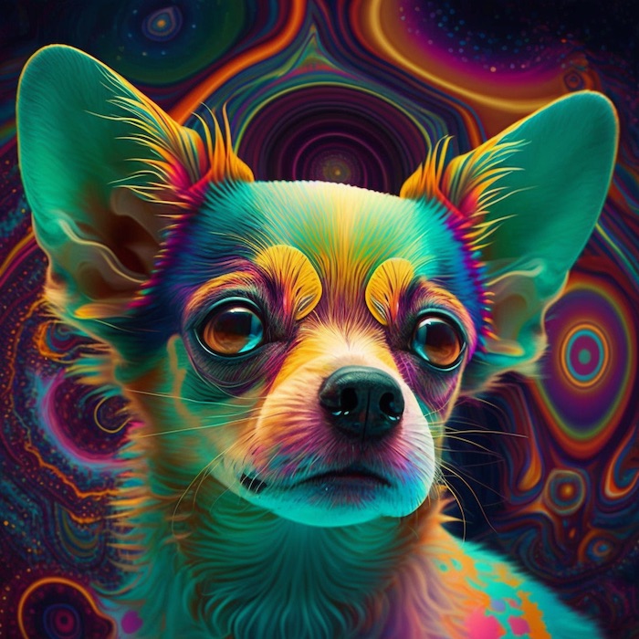 Psychedelic Chihuahuas image 2